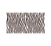 Estampado de cebra, piel de animal, rayas de tigre, abstracto Pegatinas de tallado fino 45x83cm Personalización personalizada Café