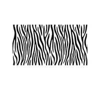 Estampado de cebra, piel de animal, rayas de tigre, abstracto Pegatinas de tallado fino 54x99.6cm Removible sin dejar pegamento Negro