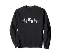 Estampado de corazón Baby Feet Heartbeat Baby Foot Sudadera