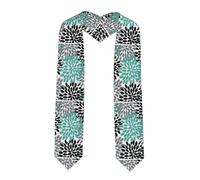 Estampado de flores de dalia, Esquina afilada, Talla única