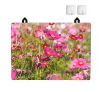 Estampado de Flores Rosas de Primavera, Protector de encimera de Cocina Antideslizante y Absorbente de Goma TPU de 72 x 52 cm