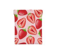 Estampado de Fresa Rosa Kawaii, Squeeze Top Wallet Bolsa de Almacenamiento para Mujer Monedero pequeño Bolsa de Cambio