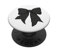 Estampado De Guepardo Piel De Leopardo Negro Gris Patrón Chica Coqueta PopSockets PopGrip Adhesivo
