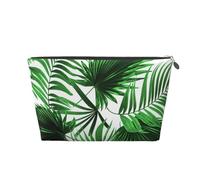 Estampado de Hoja de Palma, Bolsa de artículos de tocador Bolsa de Maquillaje Bolsa de cosméticos Bolsa de artículos de tocador de Viaje portátil