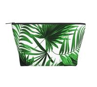 Estampado de Hoja de Palma, Bolsa de artículos de tocador Bolsa de Maquillaje Bolsa de cosméticos Bolsa de artículos de tocador de Viaje portátil