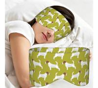 Estampado de Jack Russell Terrier, Antifaz para dormir, ideal para el hogar, viajes y trabajo por turnos. Cubre completamente los ojos y bloquea la luz.