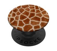 Estampado de Jirafa con Lunares Marrones patrón Animal Safari PopSockets PopGrip Adhesivo