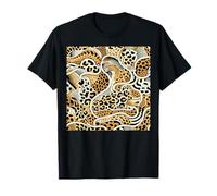 Estampado De Leopardo Animales Safari África Naturaleza Boho Arte Camiseta