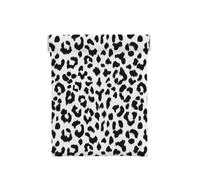 Estampado de Leopardo Blanco y Negro con Monograma, Squeeze Top Wallet Bolsa de Almacenamiento para Mujer Monedero pequeño Bolsa de Cambio