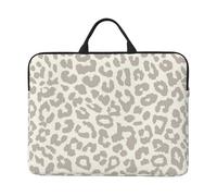 Estampado de Leopardo con patrón marrón,Funda para portátil de 14 Pulgadas, Funda para portátil, maletín con asa