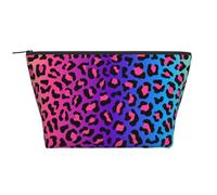 Estampado de Leopardo Degradado de Color neón, Bolsa de artículos de tocador Bolsa de Maquillaje Bolsa de cosméticos Bolsa de artículos de tocador de Viaje portátil