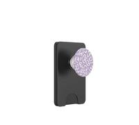 Estampado de Leopardo Lavanda Patrón Guepardo Blanco PopSockets PopWallet para MagSafe