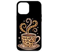 Estampado De Leopardo Taza De Café Cafeína Espresso Barista Carcasa para iPhone 12 Pro MAX