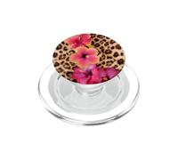 Estampado de Leopardo y Guepardo Flor de Hibisco Y2K Summer Preppy PopSockets PopGrip para MagSafe