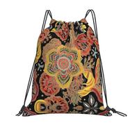 Estampado De Patchwork Textil Africano Mujer Hombre Mochila De Cuerdas Gran Capacidad Mochila Con Cordón Ajustable Bolsa De Gimnasio Para Yoga Senderismo Fútbol