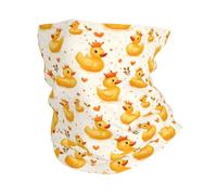 Estampado De Patito Adorable con Corona Polainas De Cuello Cómodo Bandana Viento Polvo Prueba Bufanda Facial para Caza Cámping Adulto 25X50Cm