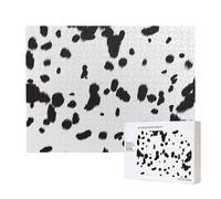 Estampado de Perro dálmata con Manchas Negras,Rompecabezas de Madera de 500 Piezas, Juego Familiar, Rompecabezas para Adultos, Adolescentes, decoración del hogar