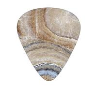 Estampado de piedra de ónix azul pálido,12 púas de guitarra, 3 grosores diferentes para guitarra acústica, bajo y ukelele