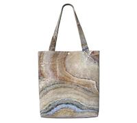 Estampado de piedra de ónix azul pálido,Bolsas de supermercado reutilizables, bolsas de compras, bolsas de lona de gran capacidad, bolso de hombro
