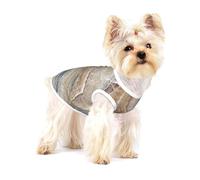 Estampado de Piedra de ónix Azul pálido,Camiseta de algodón sin Mangas para Mascotas, Chaleco Transpirable, Suave y elástico para Cachorros,L