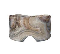 Estampado de piedra de ónix azul pálido,Máscara para ojos con bloqueo de luz y protección ocular completa para dormir, orejeras y ojos.