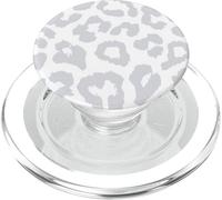 Estampado de piel animal de guepardo leopardo gris y blanco para niñas PopSockets PopGrip para MagSafe