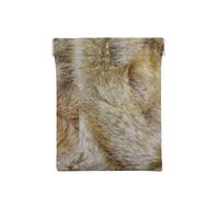 Estampado de Piel sintética de Marrones Naturales de Felpa, Squeeze Top Wallet Bolsa de Almacenamiento para Mujer Monedero pequeño Bolsa de Cambio