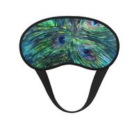 Estampado de plumas, Cubiertas oculares completas, antifaces para dormir que bloquean la luz, orejeras opacas para dormir