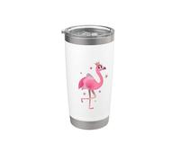 Estampado de princesa flamenco Vaso térmico de acero inoxidable de doble pared
