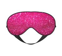 Estampado de purpurina rosa., Cubreojos completos Antifaz bloqueador de luz Antifaz para dormir Antifaz suave con los ojos vendados Noche