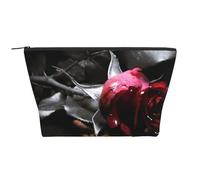 Estampado de Rosas Negras góticas, Bolsa de artículos de tocador Bolsa de Maquillaje Bolsa de cosméticos Bolsa de artículos de tocador de Viaje portátil
