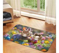 Estampado de Serpiente Mamba Negra,Tapete Impermeable para Comida de Mascotas, manteles Individuales para Comida y Agua para Perros y Gatos, tapetes de Cuero sintético para Comida.,40x60cm