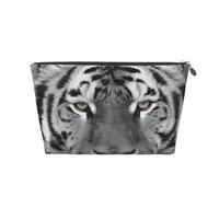 Estampado de Tigre Blanco Hermoso, Bolsa de artículos de tocador Bolsa de Maquillaje Bolsa de cosméticos Bolsa de artículos de tocador de Viaje portátil