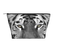 Estampado de Tigre Blanco Hermoso, Bolsa de artículos de tocador Bolsa de Maquillaje Bolsa de cosméticos Bolsa de artículos de tocador de Viaje portátil