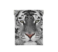 Estampado de Tigre Blanco Hermoso, Squeeze Top Wallet Bolsa de Almacenamiento para Mujer Monedero pequeño Bolsa de Cambio