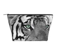 Estampado de Tigre Blanco y Negro, Bolsa de artículos de tocador Bolsa de Maquillaje Bolsa de cosméticos Bolsa de artículos de tocador de Viaje portátil