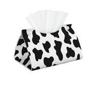 Estampado de Vaca mugido, Funda para Caja de pañuelos con Cierre, Reutilizable, Decorativa para baño, Sala de Estar, Dormitorio, Oficina y Coche.