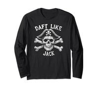 Estampado desgastado de pirata Daft Like Jack Manga Larga