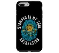 Estampado en mi Alma Bandera de Kazajstán Raíces del Orgullo kazajo Carcasa para iPhone 7 Plus/8 Plus