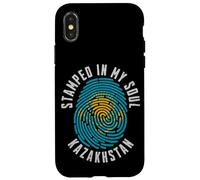 Estampado en mi Alma Bandera de Kazajstán Raíces del Orgullo kazajo Carcasa para iPhone X/XS