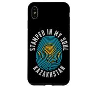 Estampado en mi Alma Bandera de Kazajstán Raíces del Orgullo kazajo Carcasa para iPhone XS MAX