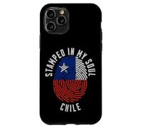 Estampado en Mi Alma Chile Diseño Bandera Orgullo Chileno Carcasa para iPhone 11 Pro