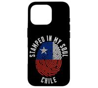 Estampado en Mi Alma Chile Diseño Bandera Orgullo Chileno Carcasa para iPhone 16 Pro