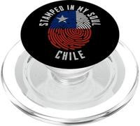 Estampado en Mi Alma Chile Diseño Bandera Orgullo Chileno PopSockets PopGrip para MagSafe