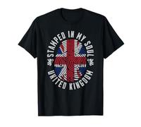 Estampado en My Soul Reino Unido Bandera British Pride Camiseta
