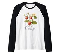 Estampado especial de fresa You Are Berry Camiseta Manga Raglan