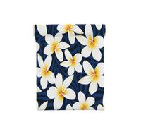Estampado Flor De Plumeria Frangipani Blanco Tropical, Squeeze Top Wallet Bolsa de Almacenamiento para Mujer Monedero pequeño Bolsa de Cambio