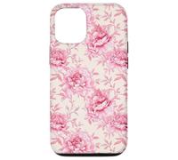 Estampado floral de peonías rosas en estilo cottagecore Carcasa para iPhone 12/12 Pro