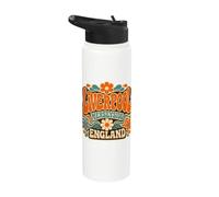 Estampado floral maravilloso de Liverpool Merseyside, Inglaterra Stainless Steel Insulated Water Bottle