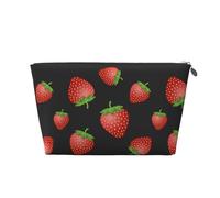 Estampado Fresa Rosa Fresa, Bolsa de artículos de tocador Bolsa de Maquillaje Bolsa de cosméticos Bolsa de artículos de tocador de Viaje portátil